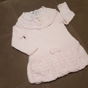 Baby Girl Pink Sweater Dress